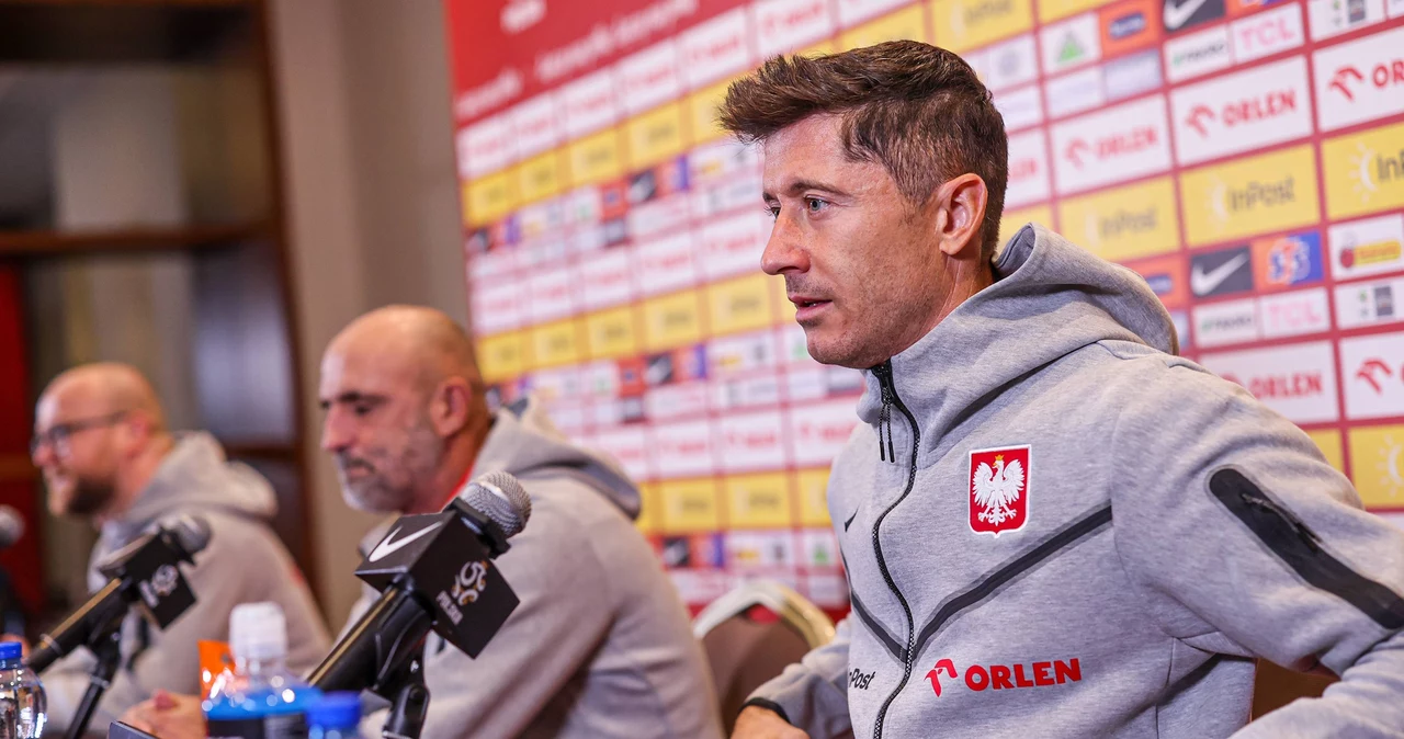 Michał Probierz i Robert Lewandowski