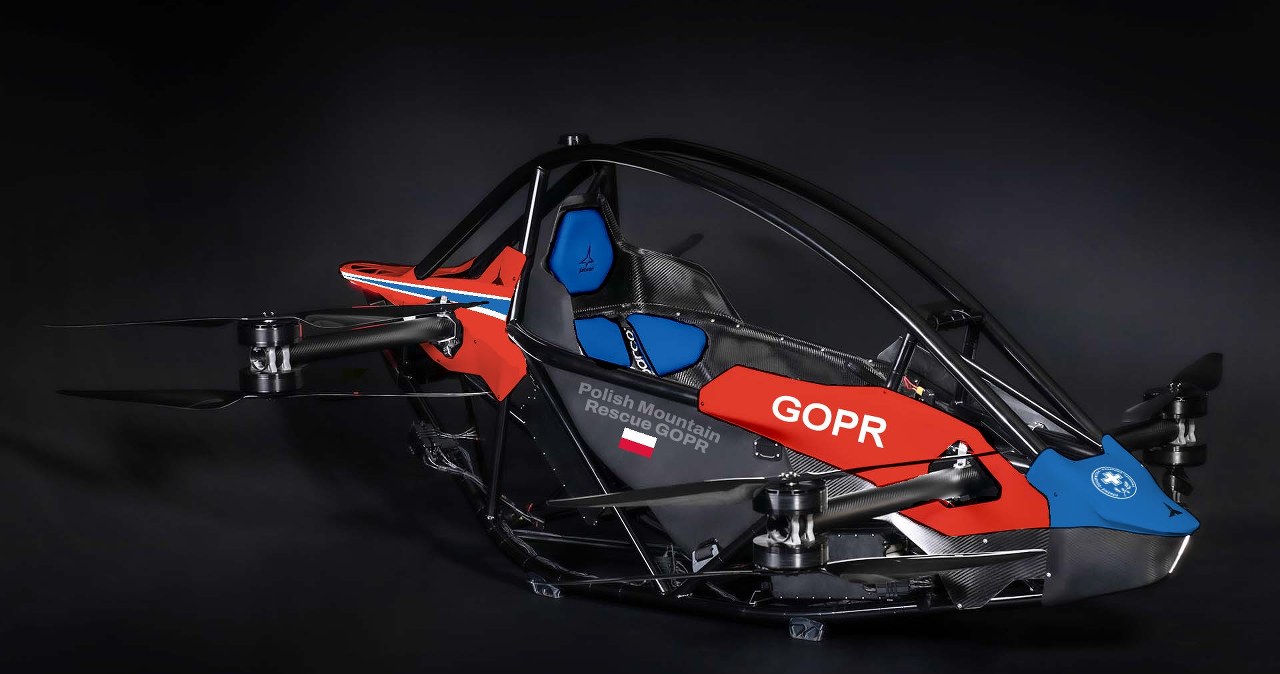 Nadlatuje ratunek! GOPR testuje latający pojazd jak z Jetsonów