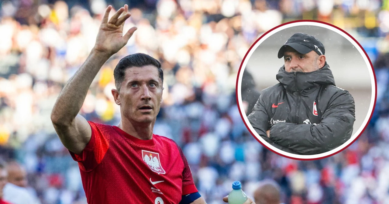 Robert Lewandowski i Michał Probierz