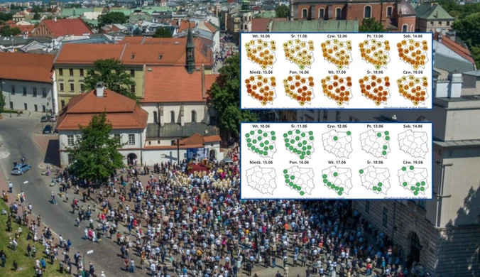 Prognoza na Boże Ciało nie wygląda źle. Nie wszędzie jednak będzie sucho