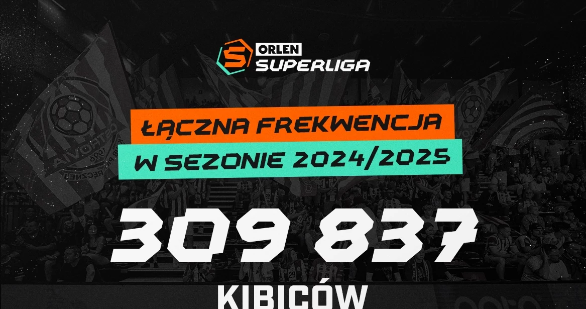 Łączna frekwencja w sezonie Orlen Superligi