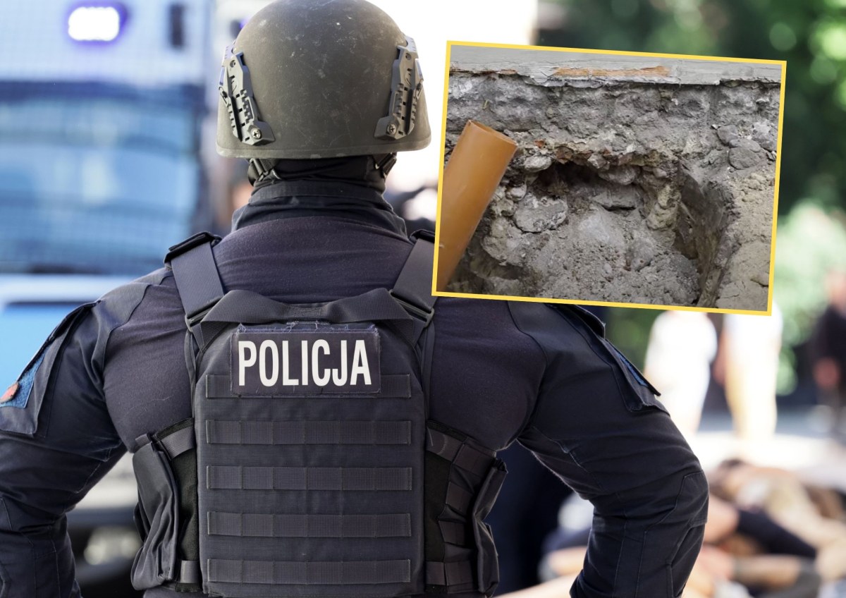 Pocisk w ścianie budynku. Ewakuacja mieszkańców