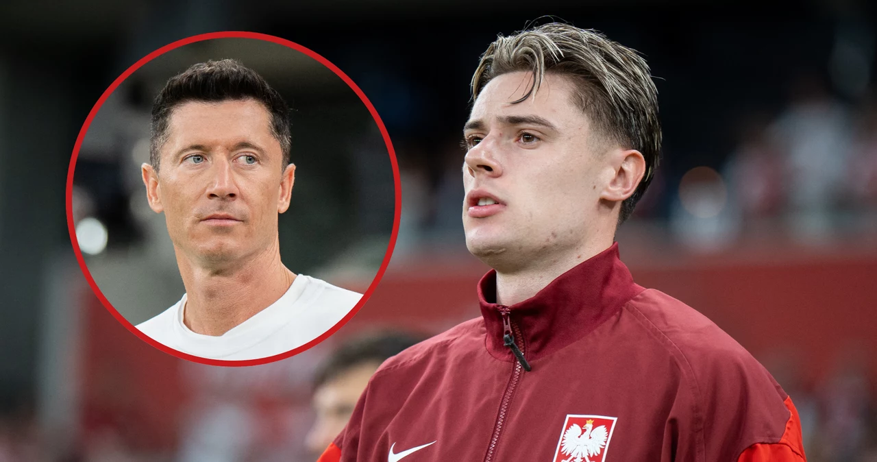 Nicola Zalewski i Robert Lewandowski