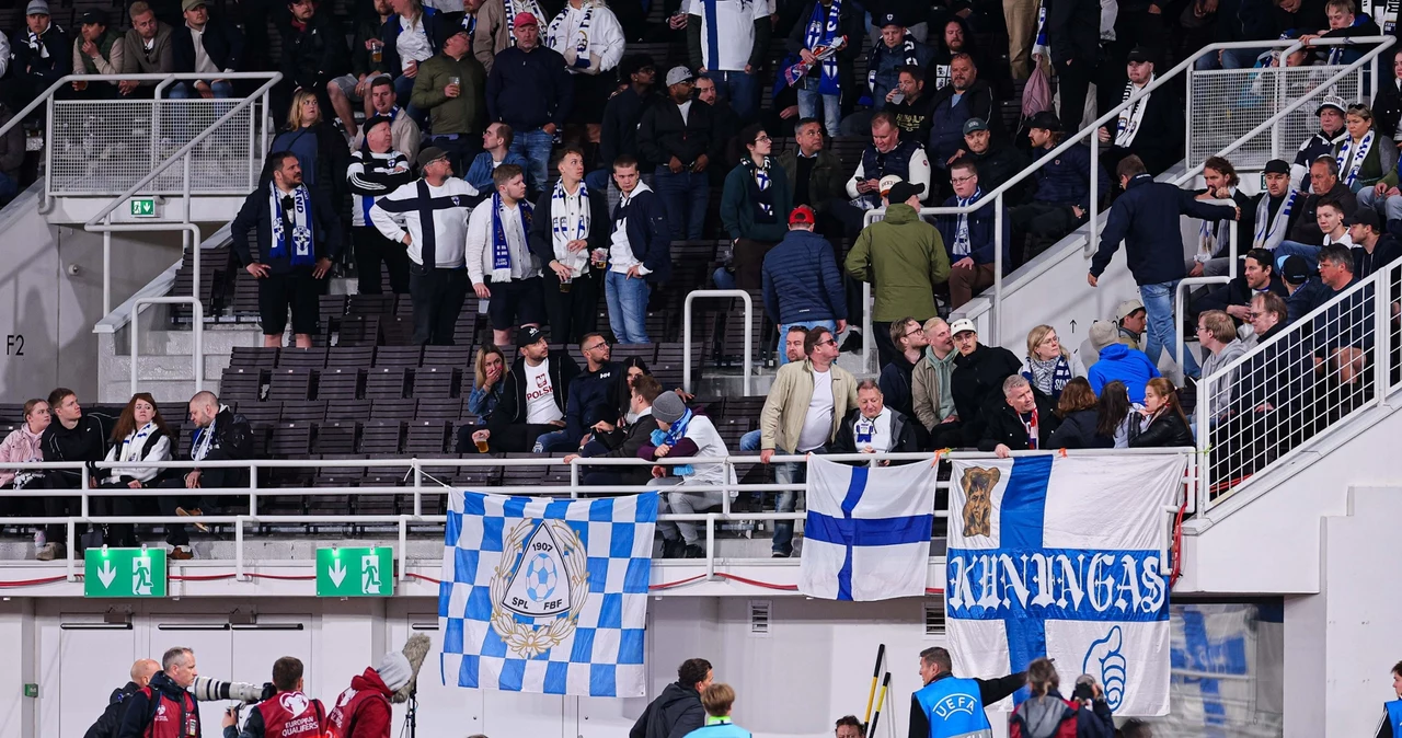Mecz Finlandia - Polska w Helsinkach został przerwany z powodu interwencji na trybunach