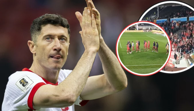 Sceny tuż po meczu. Kibice skandują nazwisko Lewandowskiego. Probierz wezwany "na dywanik"
