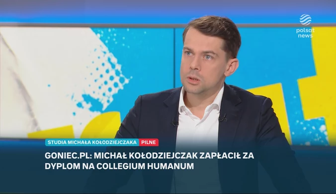 "Graffiti". Kołodziejczak tłumaczy się z ekspresowych dyplomów
