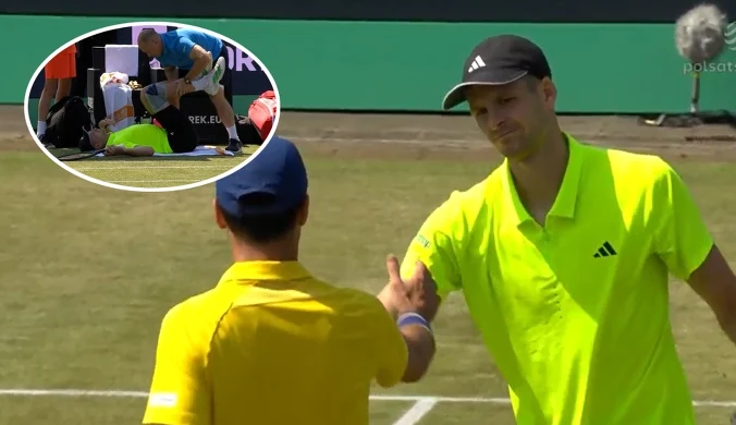 Koncert Hurkacza i kontuzja. Cierpienie Polaka, heroizm Huberta w końcówce