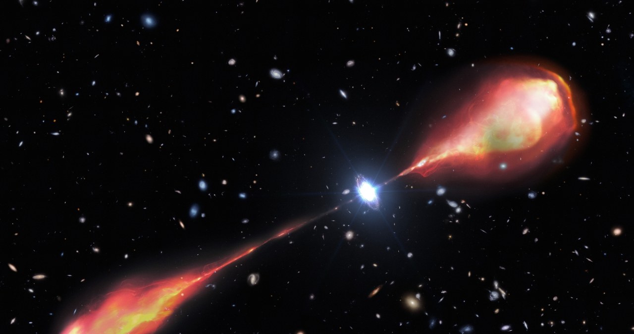 Potężne zjawisko we wczesnym wszechświecie. Większe od naszej galaktyki