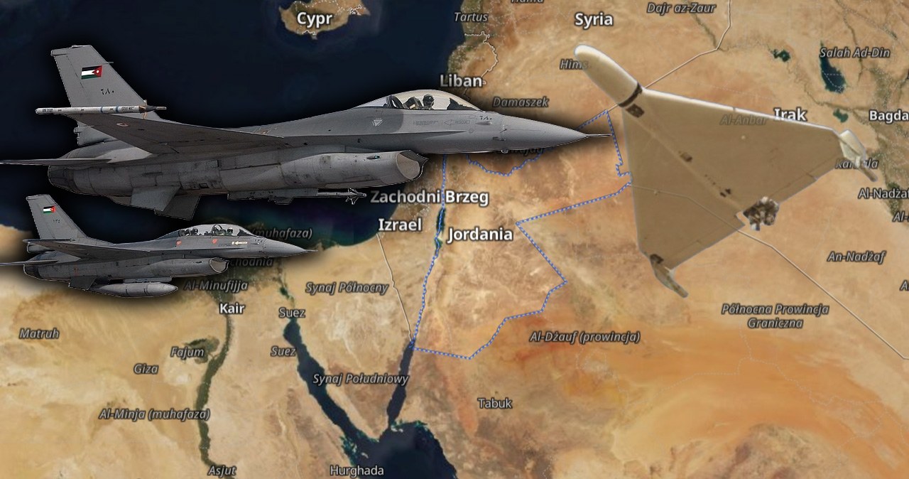 Wojsko Jordanii z pomocą dla Izraela. Zestrzeliwują irańskie drony