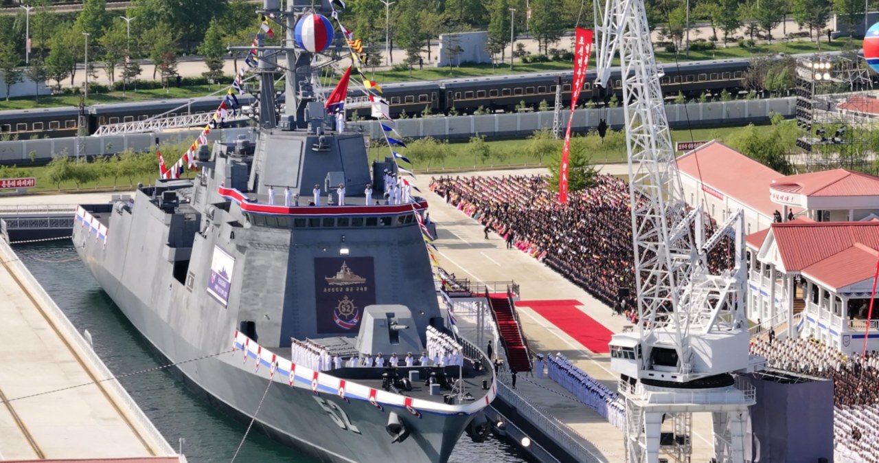 Korea Północna ogłasza sukces. Największa fregata naprawiona
