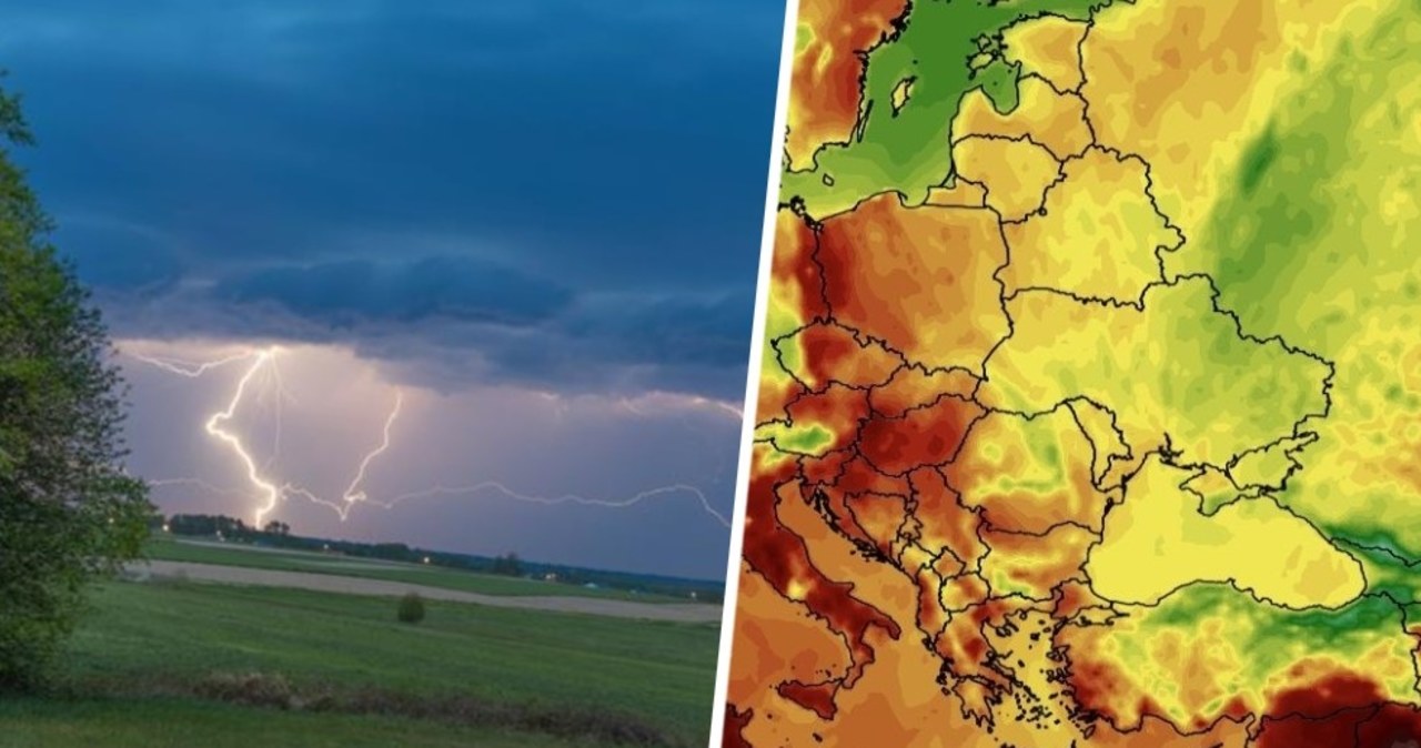 Ponad 30 st. C. i burze. Ostrzeżenia IMGW