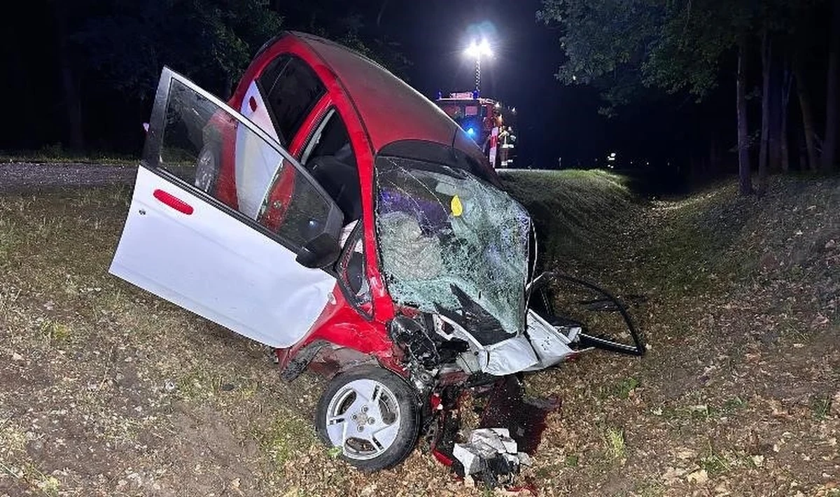 Tragiczny wypadek w miejscowości Łąki w powiecie milickim (woj. dolnośląskie). 18-letni kierowca zginął na miejscu, a kobieta kierująca innym autem z obrażeniami ciała trafiła do szpitala. Trwa wyjaśnianie przyczyn i okoliczności tego zdarzenia.