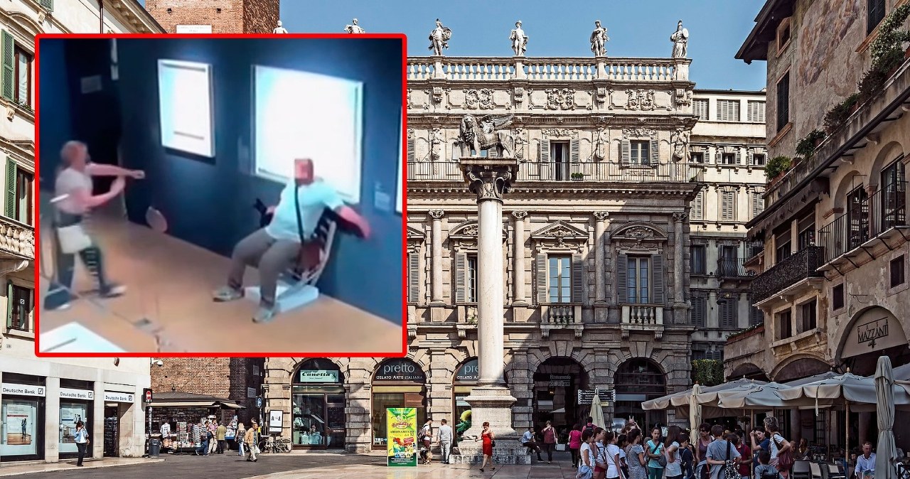 Turysta zniszczył dzieło sztuki w muzeum. Krzesło nie wytrzymało