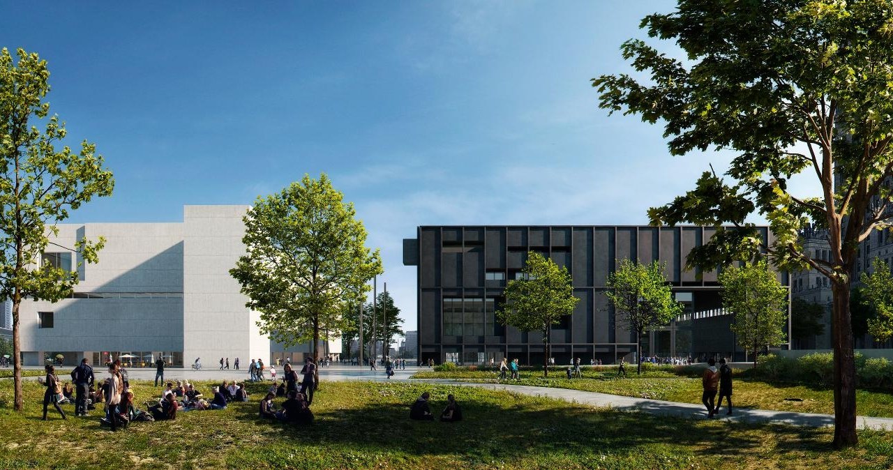 Czarny jak smoła teatr wyrośnie obok białego MSN. Budowa ruszyła