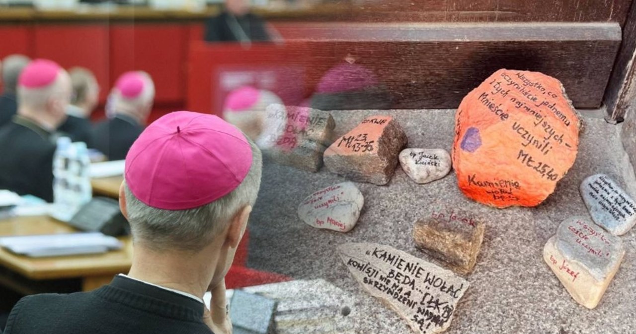 Przynoszą kamienie przed kurie. Nieprzypadkowe napisy