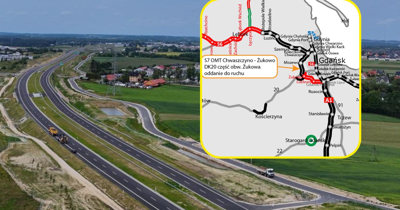 Nowa droga nad morze. GDDKiA otworzyła pierwszy odcinek OMT