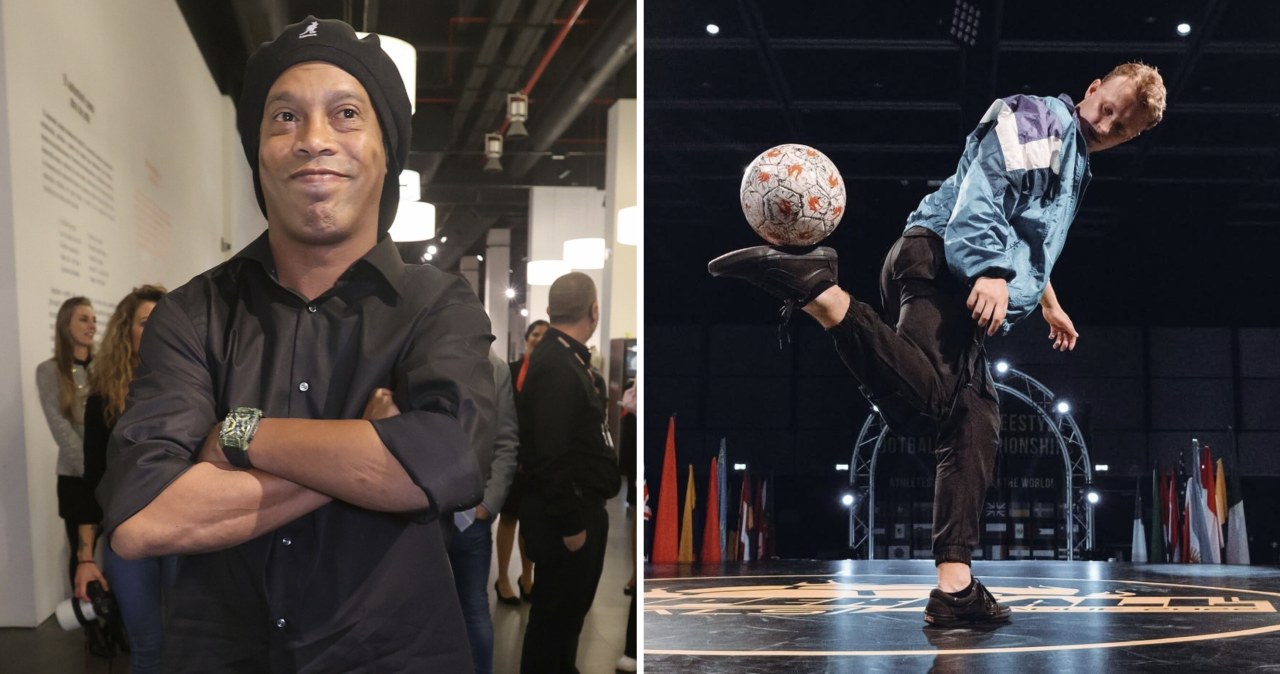 Adrian Zagórski wystąpił przed Ronaldinho. Brazylijczyk nie krył zachwytu