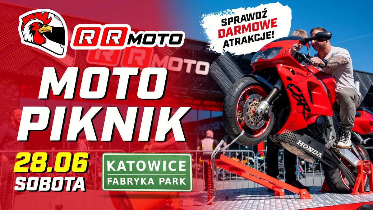 Sezon rozkręca się coraz bardziej, a kolejna edycja motopikniku RRmoto w Katowicach już za rogiem – grzej maszynę i wpadaj! Ponownie spotykamy się, by złapać trochę słońca i pogadać z ludźmi, którzy jarają się motocyklami. Motopiknik odbędzie się w sobotę 28 czerwca 2025 w godzinach od 10:00 do 18:00 (sklep pozostaje otwarty do 21:00) przy ul. Armii Krajowej 45 – tam, gdzie bije serce motocyklowego Śląska!