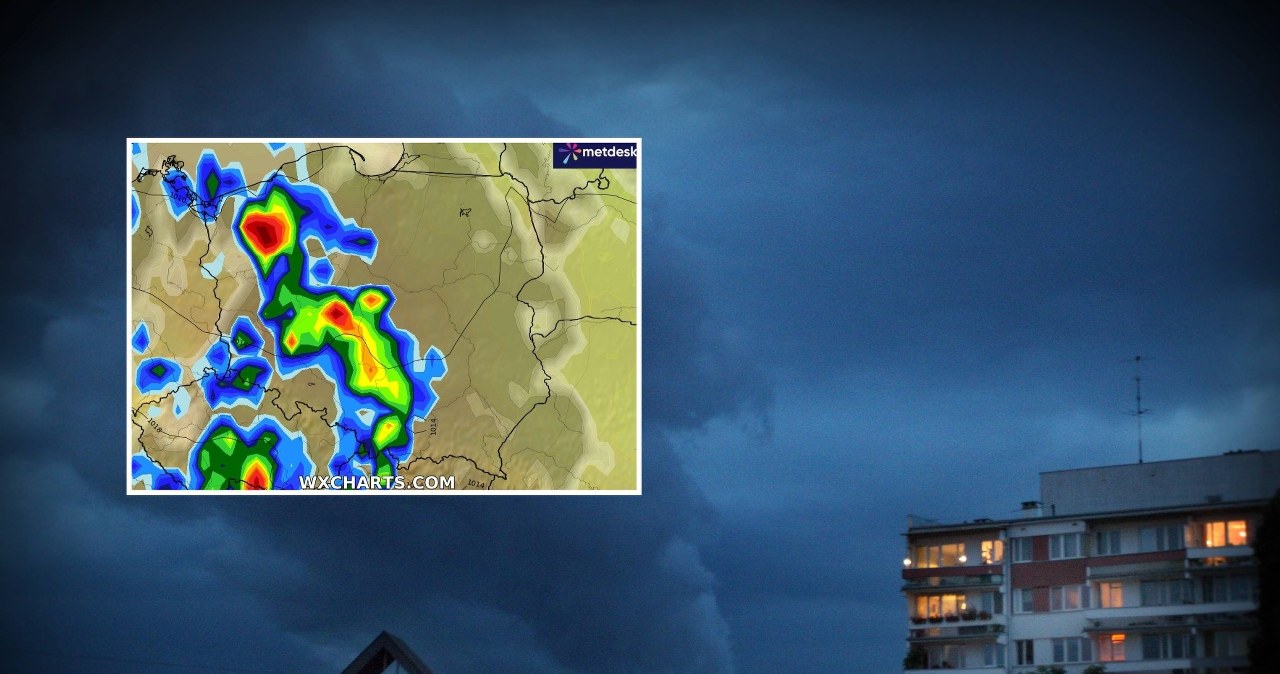 Pogoda przyniesie superkomórki. Burze z gradem nadejdą od zachodu