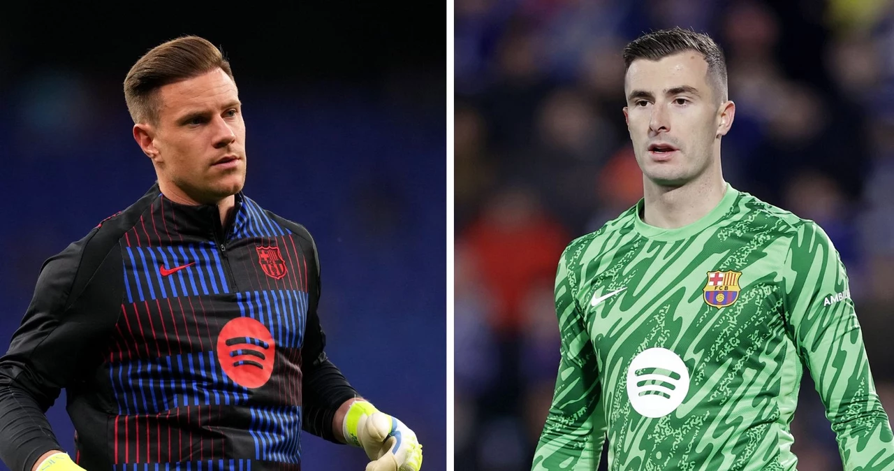 Marc-Andre ter Stegen (po lewej) i Inaki Pena (po prawej)