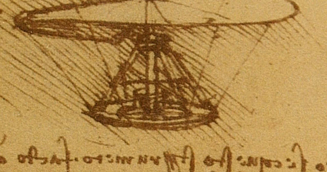 Drones will become "invisible." This will be helped by the plan  of... Leonardo da Vinci