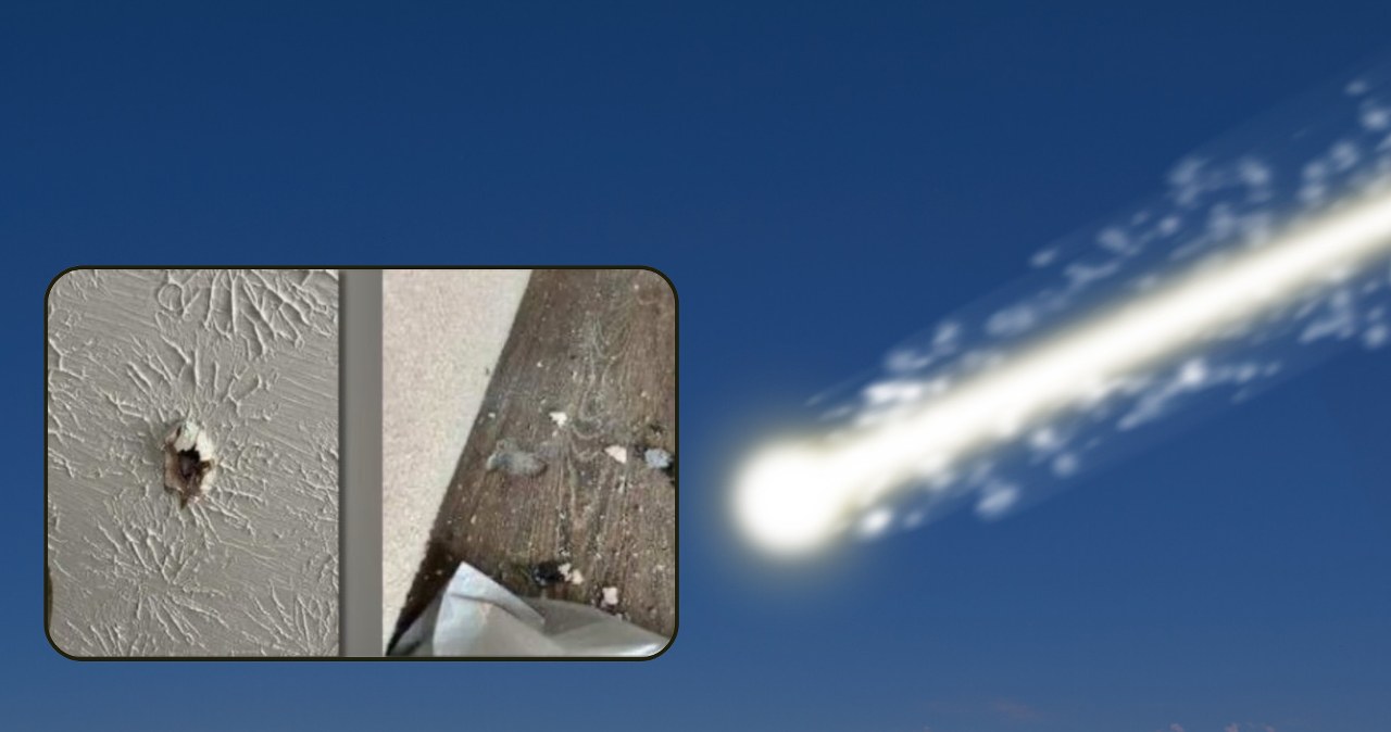 Coś spadło z nieba w USA. Wielki huk i zniszczenia domu