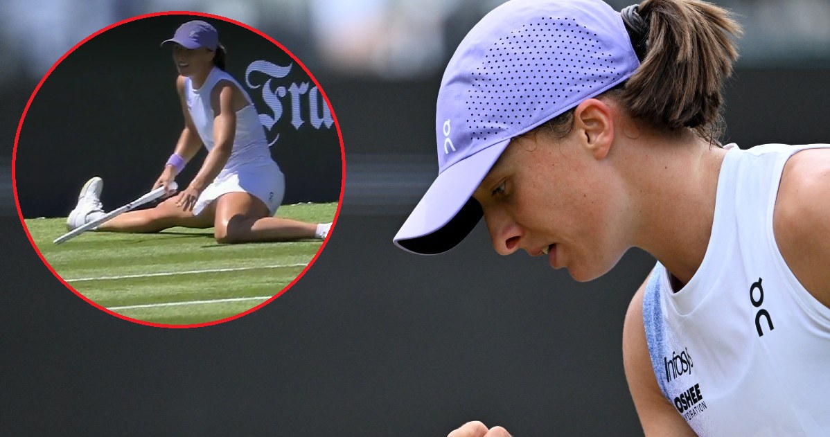 Kibice w Bad Homburg zamarli. Groźny upadek Świątek, tuż przed Wimbledonem