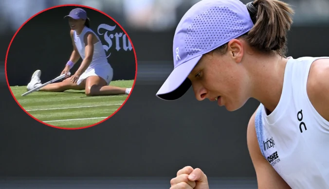 Kibice w Bad Homburg zamarli. Groźny upadek Świątek, tuż przed Wimbledonem
