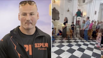 Poruszenie po tym, co Szpilka zrobił podczas mszy. Nie zostawili na nim suchej nitki