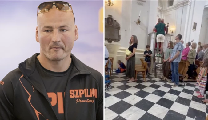 Poruszenie po tym, co Szpilka zrobił podczas mszy. Nie zostawili na nim suchej nitki