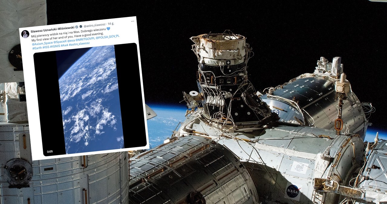 Na takie widoki czekaliśmy. Polak w kosmosie nagrał Ziemię