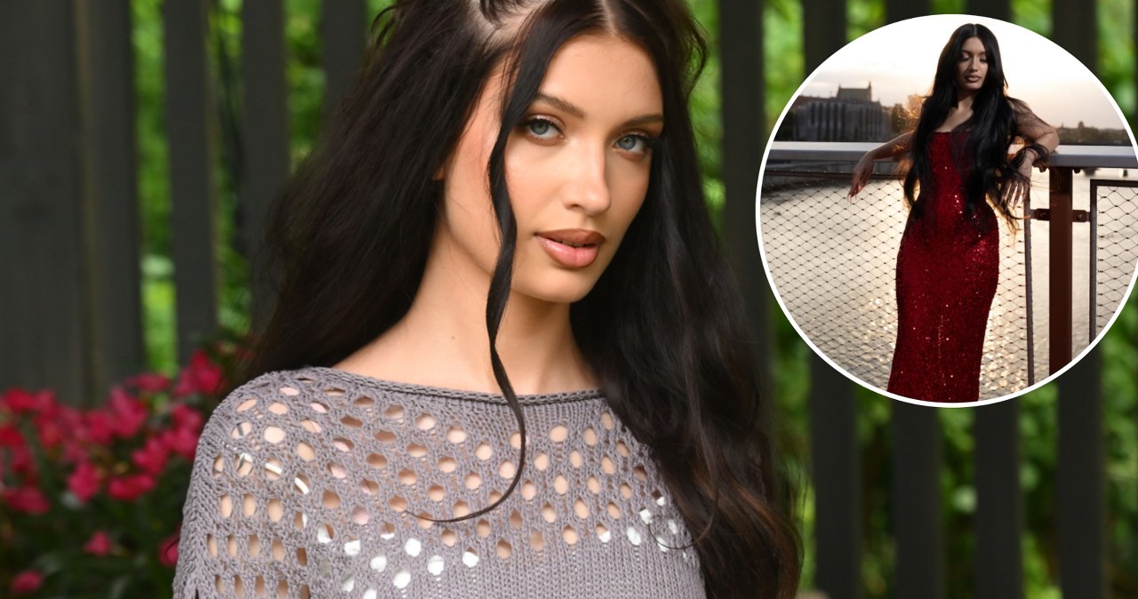 Śpieszy z ogłoszeniem w czerwonej sukni. "Dowiadujecie się jako pierwsi"