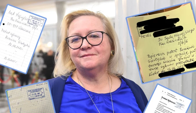 Takie pisma dołączono do protestów wyborczych. Sąd Najwyższy pokazał zdjęcia