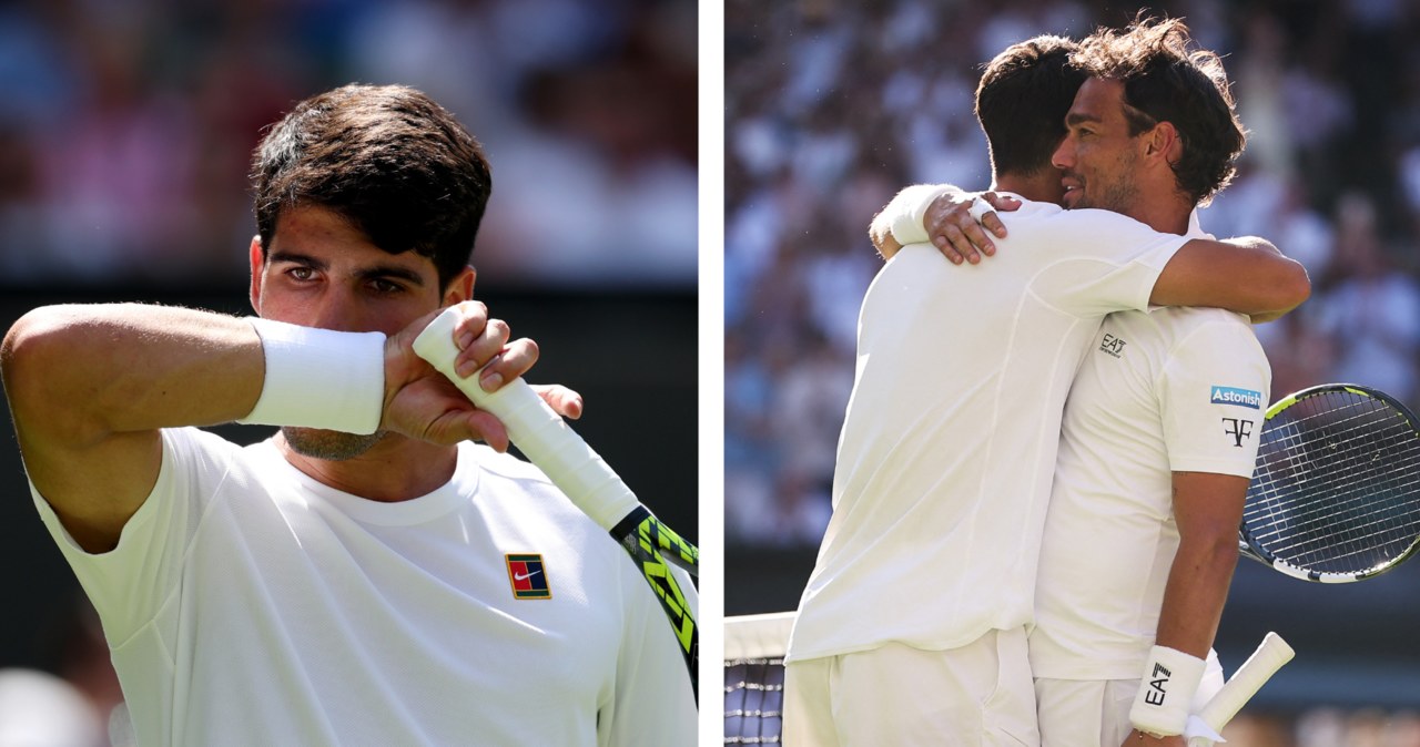 Sensacyjny mecz Alcaraza na Wimbledonie. Cztery godziny i pięć setów, potem 6:1 i koniec