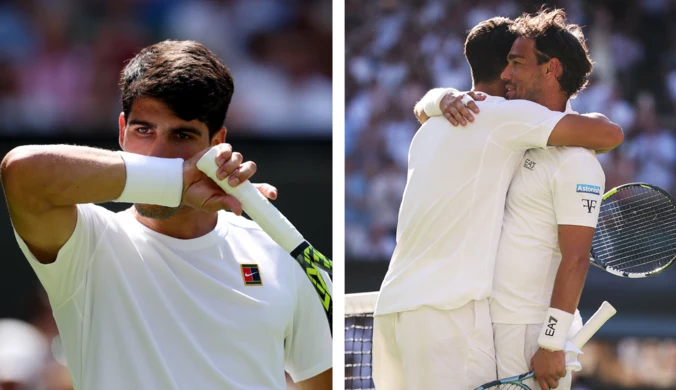 Sensacyjny mecz Alcaraza na Wimbledonie. Cztery godziny i pięć setów, potem 6:1 i koniec