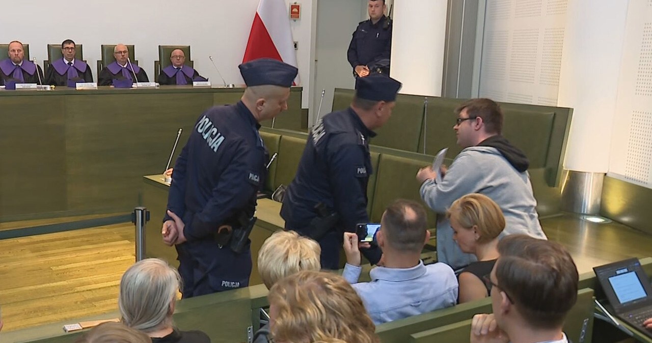 Posiedzenie izby Sądu Najwyższego zakłócone. Interweniowała policja