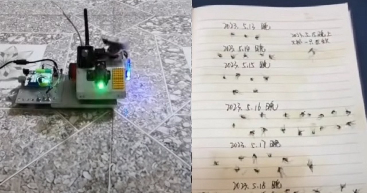 Zbudował w domu system obrony przed komarami. Pokazał nagranie