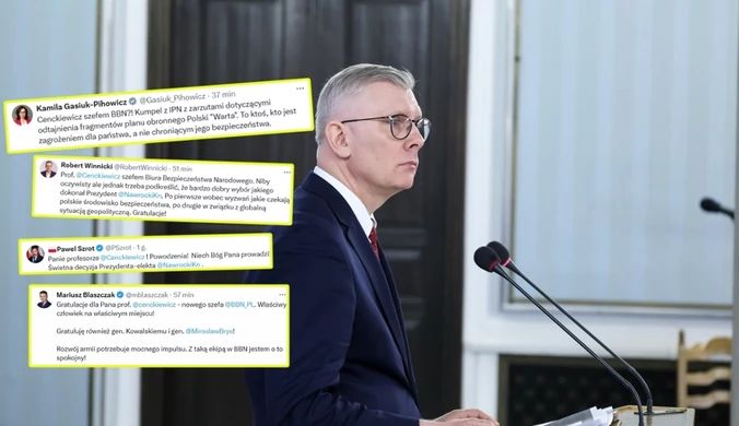 "Tylko Polski szkoda" vs. "jestem spokojny". Gorąco po nominacji dla Cenckiewicza