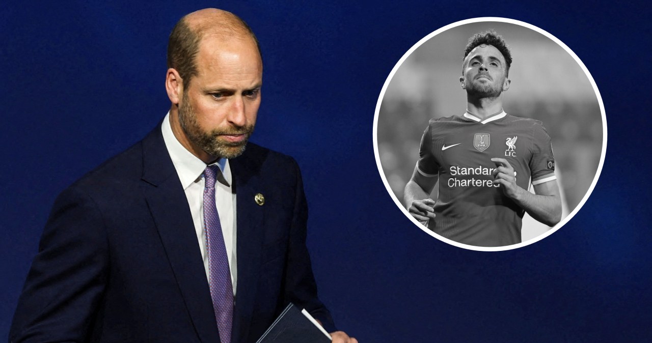 Książę William załamany po śmierci Diogo Joty i jego brata. Tak pożegnał piłkarzy