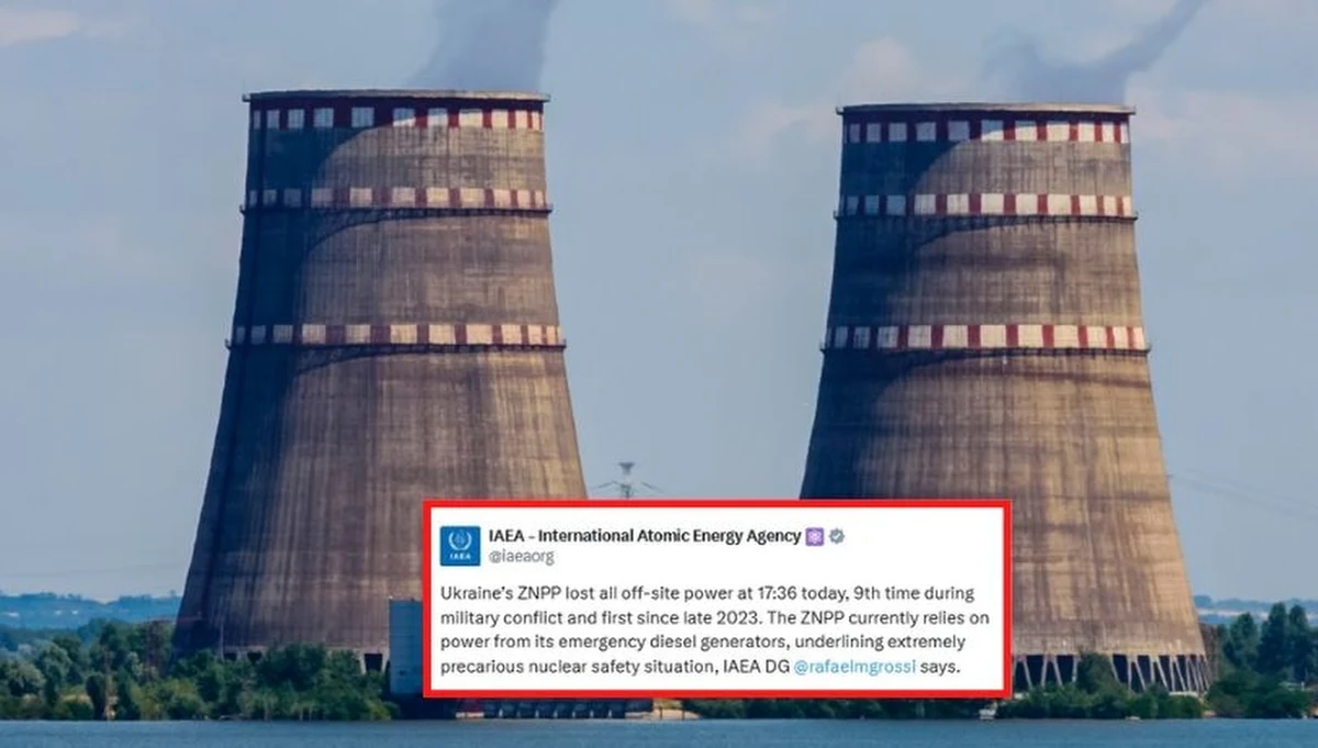 ​Niepokojące informacje napłynęły z Ukrainy. Okupowana przez Rosję Zaporoska Elektrownia Atomowa na południu kraju straciła całe zewnętrzne zasilanie niezbędne do chłodzenia paliwa w reaktorach. Po 3,5 godzinach zasilanie zostało przywrócone.
