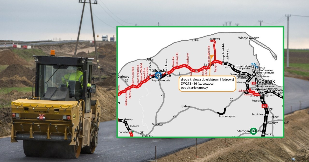 Nowa droga nad morze za 200 mln zł. Budują odcinek do elektrowni jądrowej