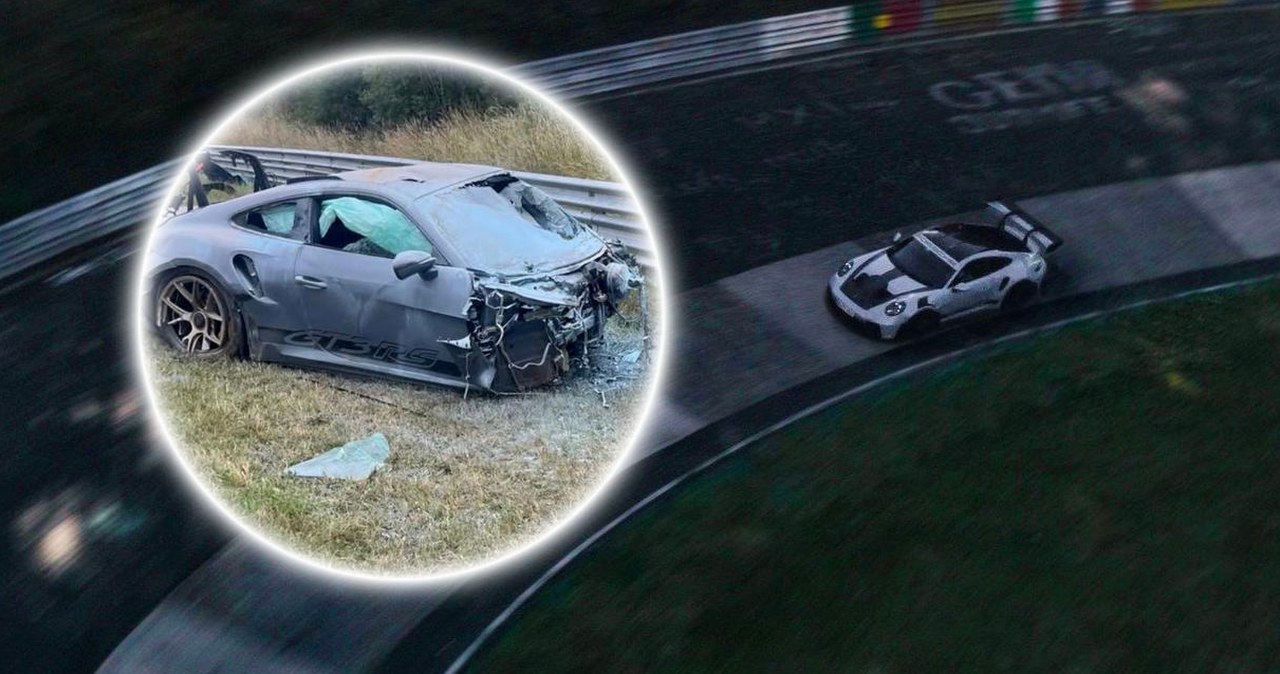 Porsche zamieniło się w kulę ognia. Koszmarny wypadek Polaka na filmie