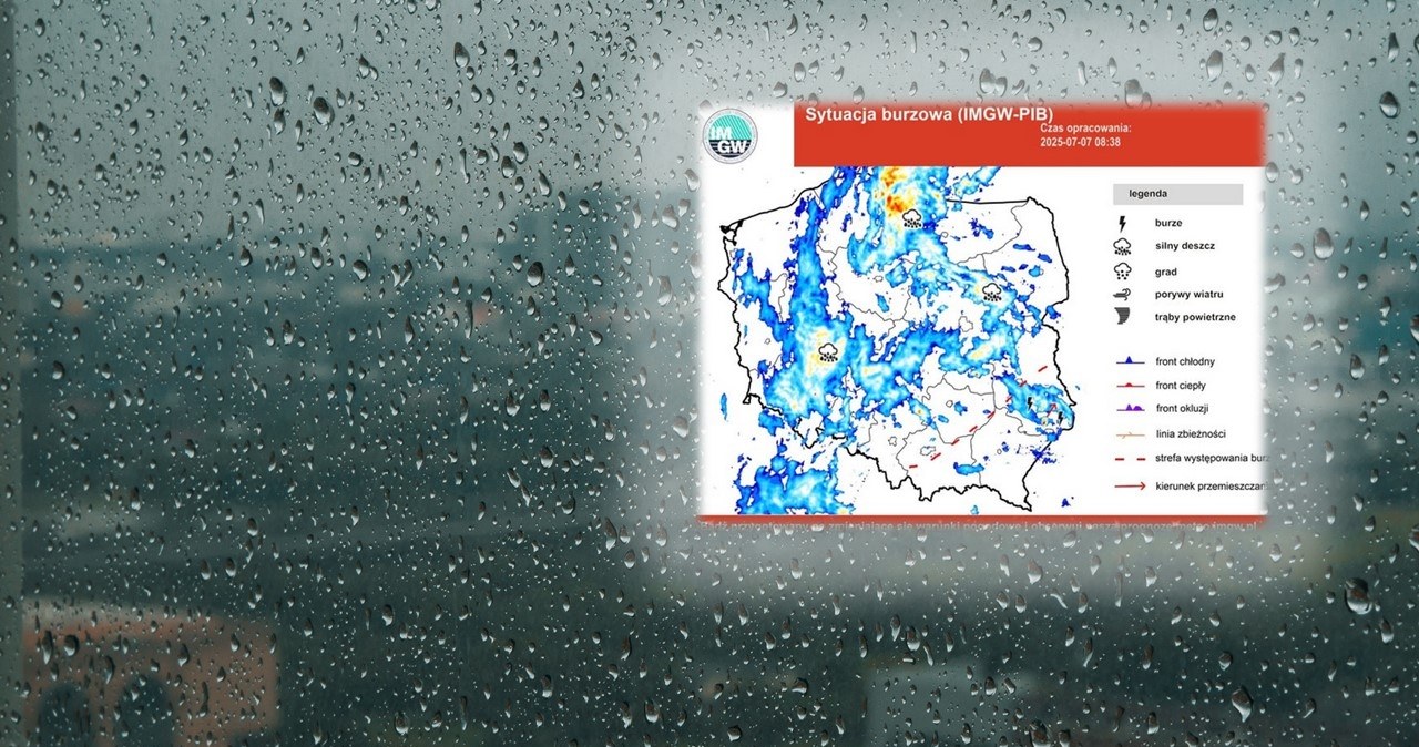 Niż genueński nad Polską. Groźne ulewy i możliwe podtopienia