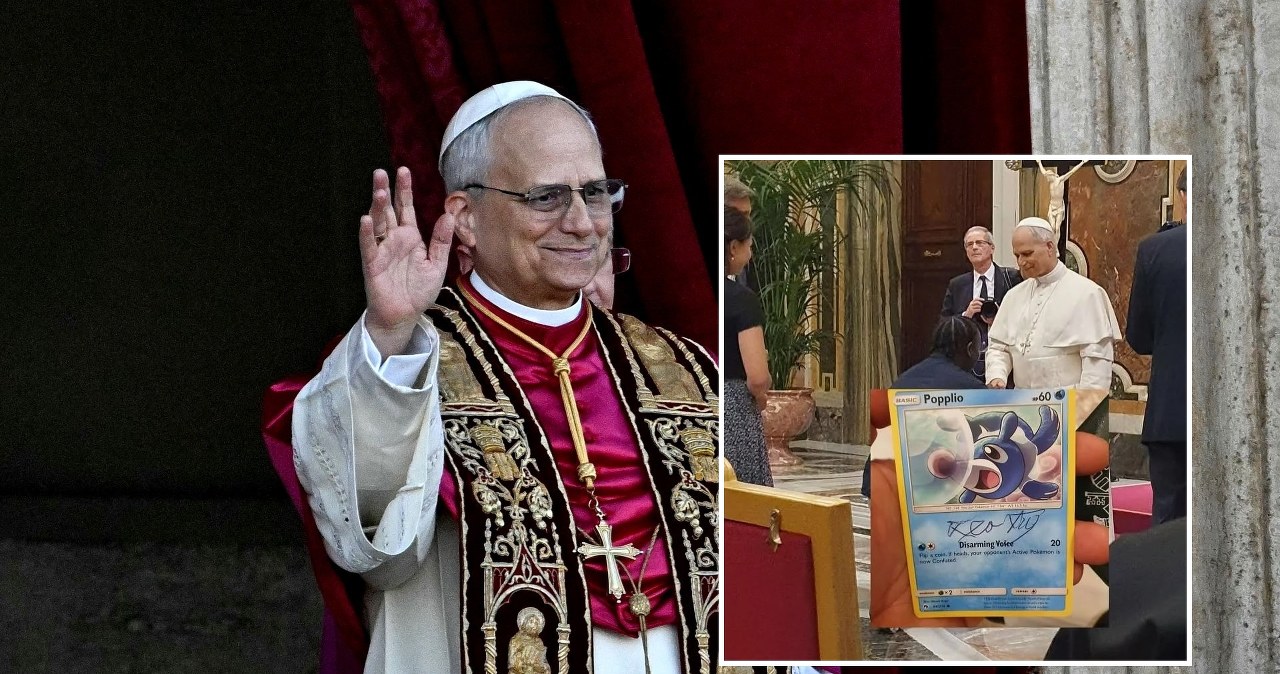 Papież Leon XIV znowu wzbudza furorę: Tym razem z kartą Pokemon!