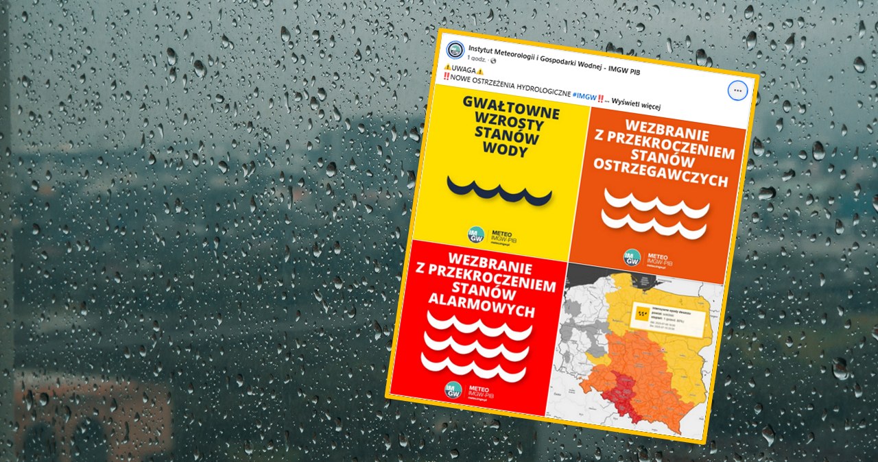 Nadciąga niż genueński. IMGW i Wody Polskie przekazały pilną wiadomość