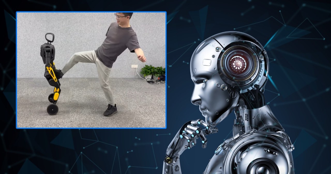 Chiński robot humanoidalny nic nie widzi. Jak pokonuje przeszkody?