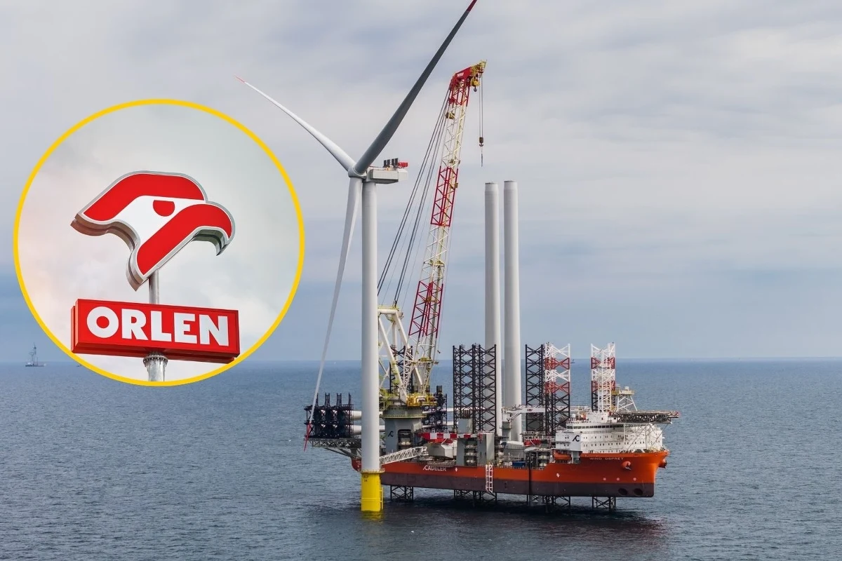 Na farmie wiatrowej Baltic Power, budowanej przez Orlen i kanadyjski Northland Power, zainstalowano pierwsze z 76 turbin wiatrowych. Prace instalacyjne prowadzi 160-metrowy statek typu jack-up. Uruchomienie farmy planowane jest na 2026 r.