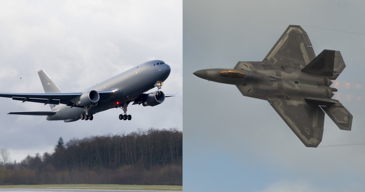 Incydent podczas tankowania F-22. Zamieszany samolot Boeinga