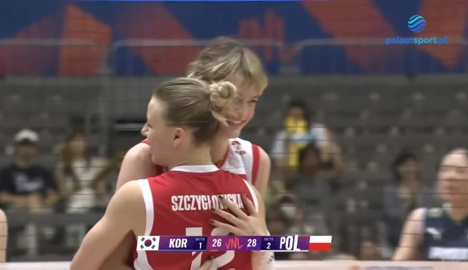 Korea Południowa – Polska | Liga Narodów siatkarek – skrót meczu [WIDEO]