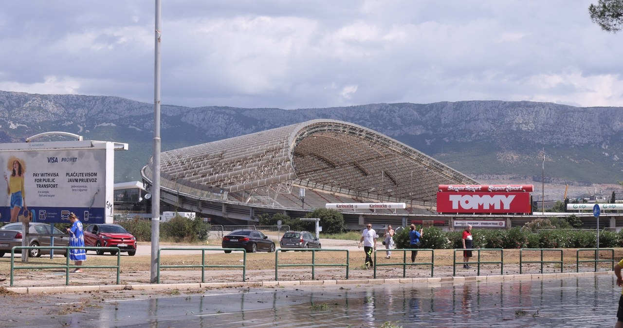 Żywioł zniszczył Split. Stadion Hajduka poważnie uszkodzony